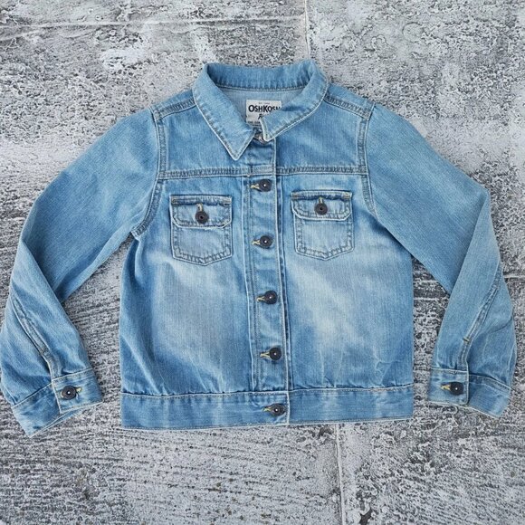 OshKosh B'gosh Other - Oshkosh B'goch Kids Jacket Blue Denim Jeans Coat Jacket Size 10